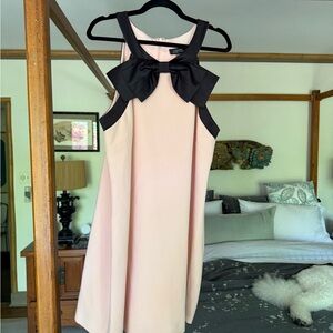 Tahari Pink and Black Mini Dress